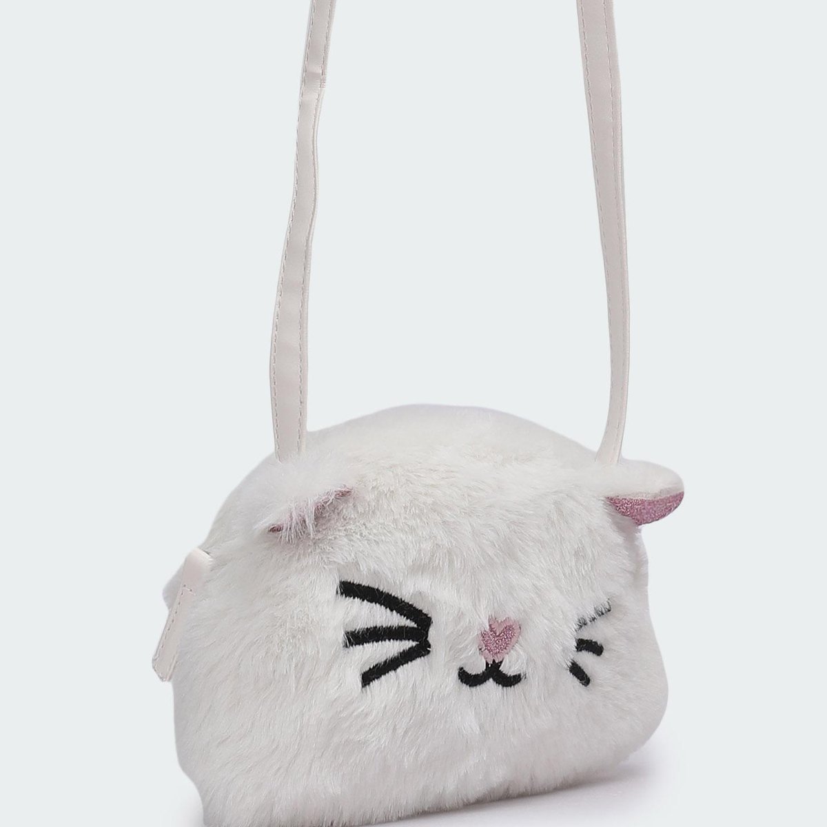 Girls Fur Kitty Sling Bag