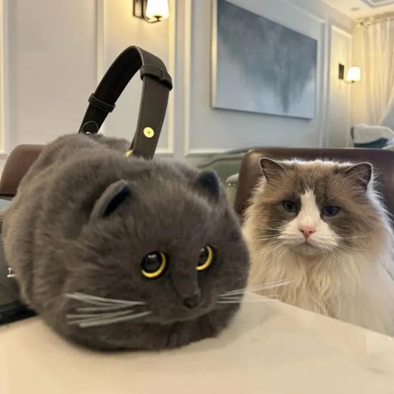 Realistic,Unique, Handmade Luxury Kitty Handbags