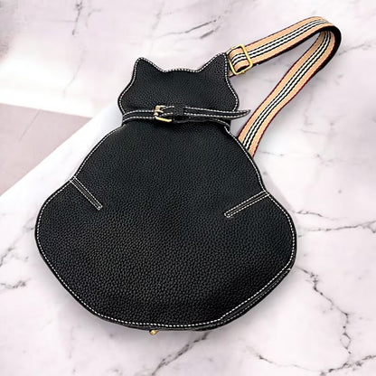 Cute Cat Crossbody Bag, Cute Bag, Womens Bag, Cat Lover Bag, Leather Crossbody Bag, Crossbody Bag, Shoulder Bag, Gift For Her